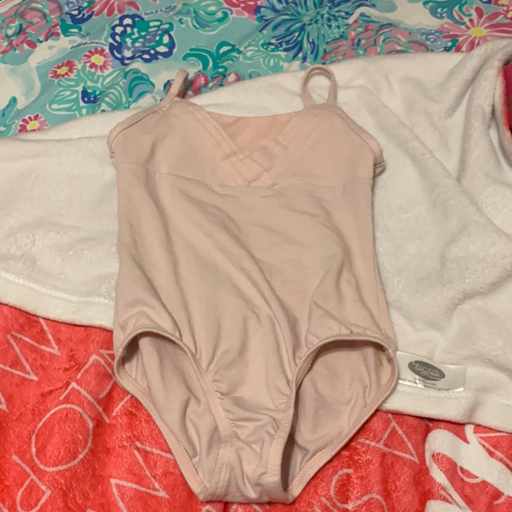 Pink dance leotard
